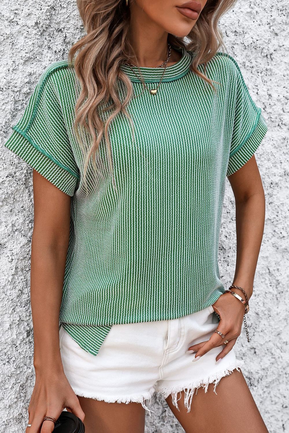 Striped Short Sleeve T-Shirt