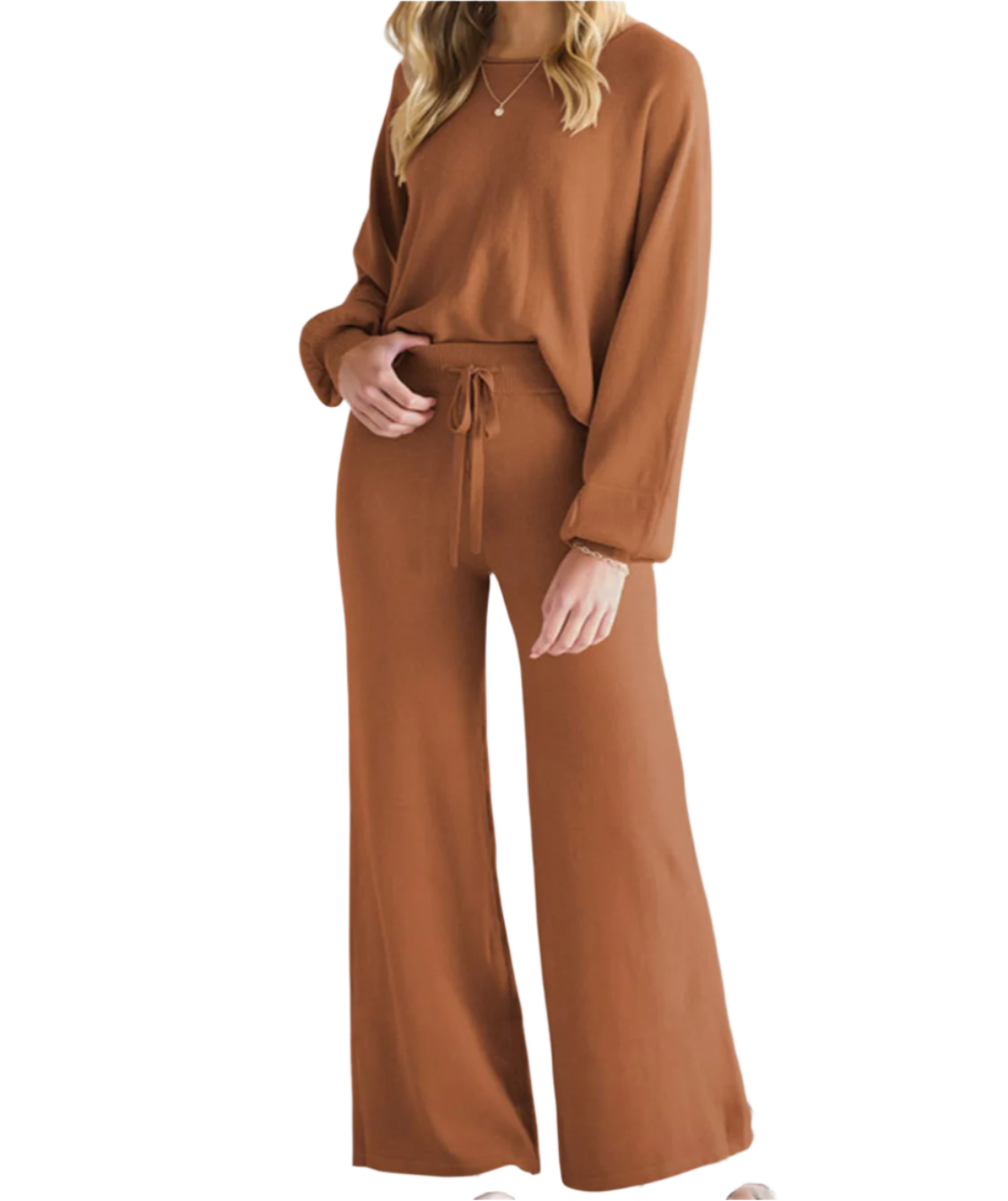 Long Sleeve Lounge Top and Pants Set