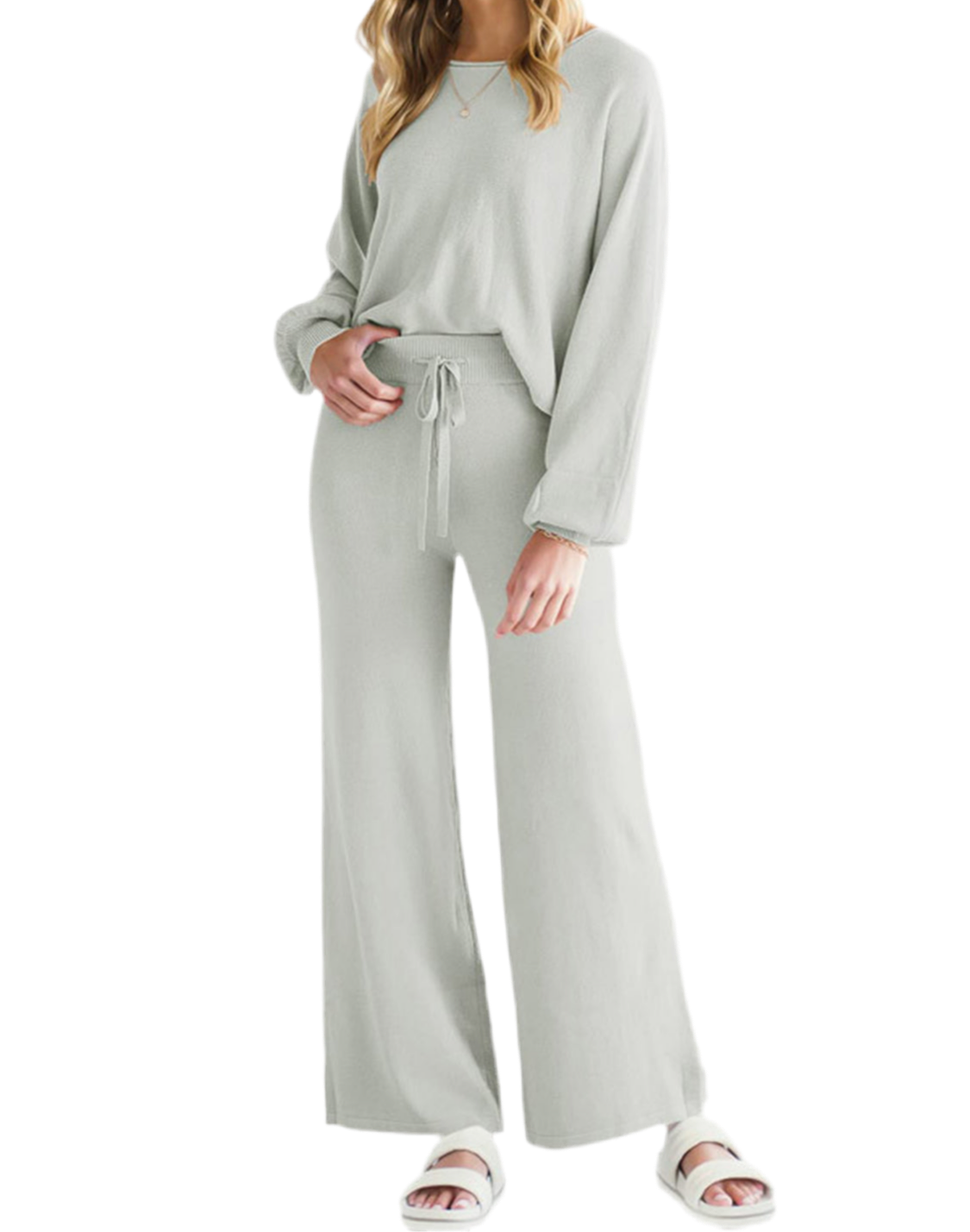 Long Sleeve Lounge Top and Pants Set