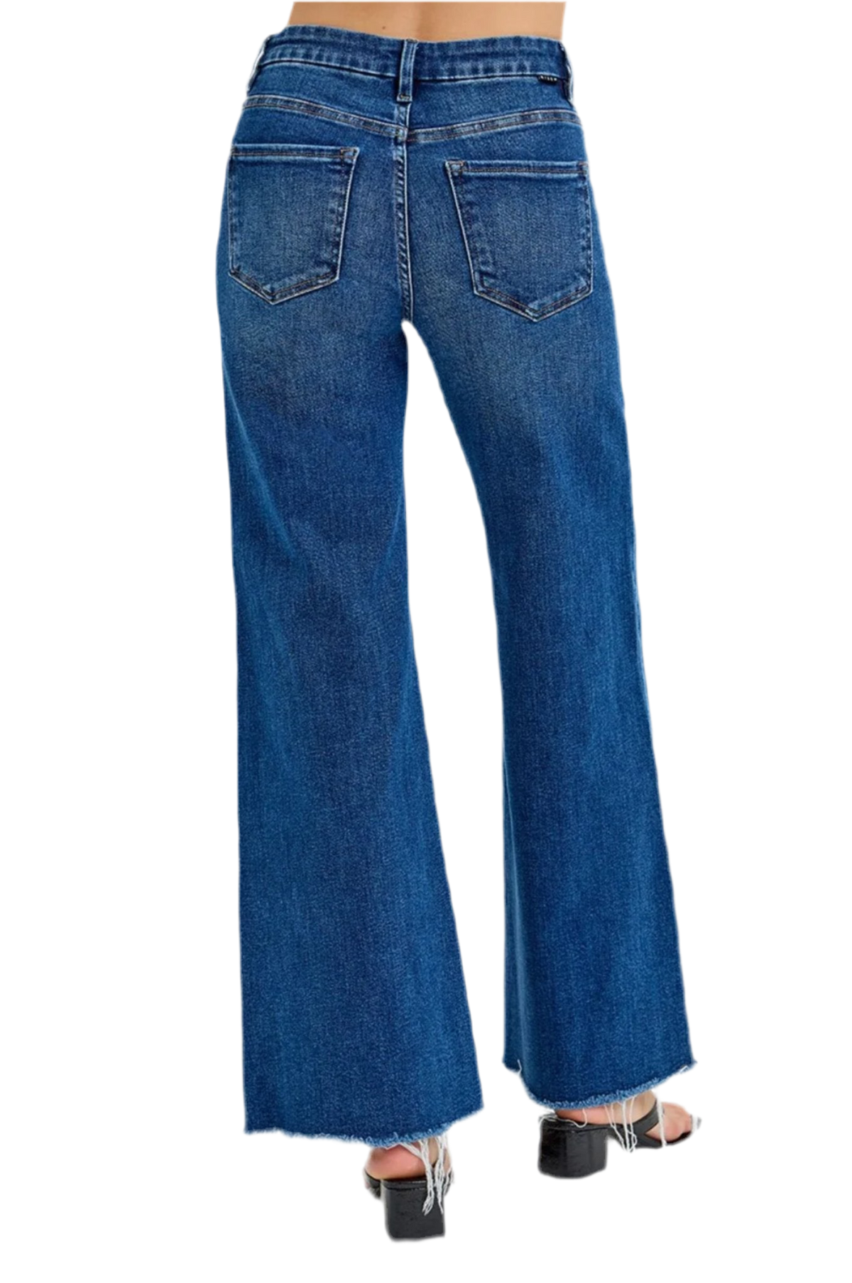 RISEN Tummy Control High Rise Wide Leg Jeans