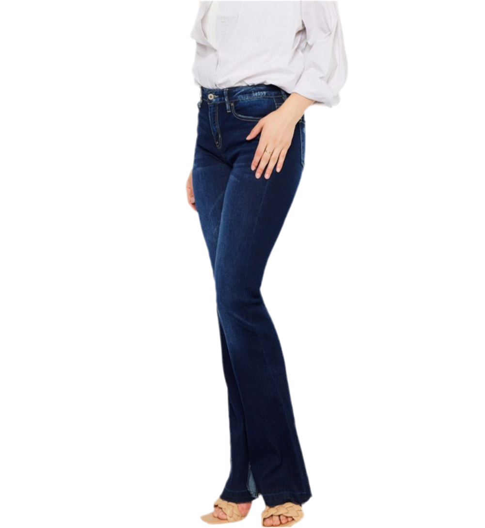 Kancan Mid Rise Slim Flare Jeans