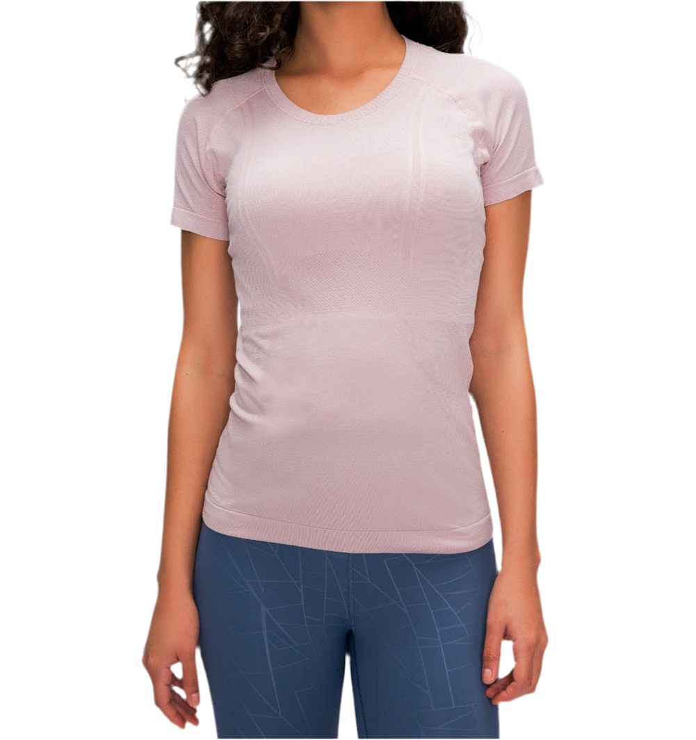 Round Neck Short Sleeve Active T-Shirt