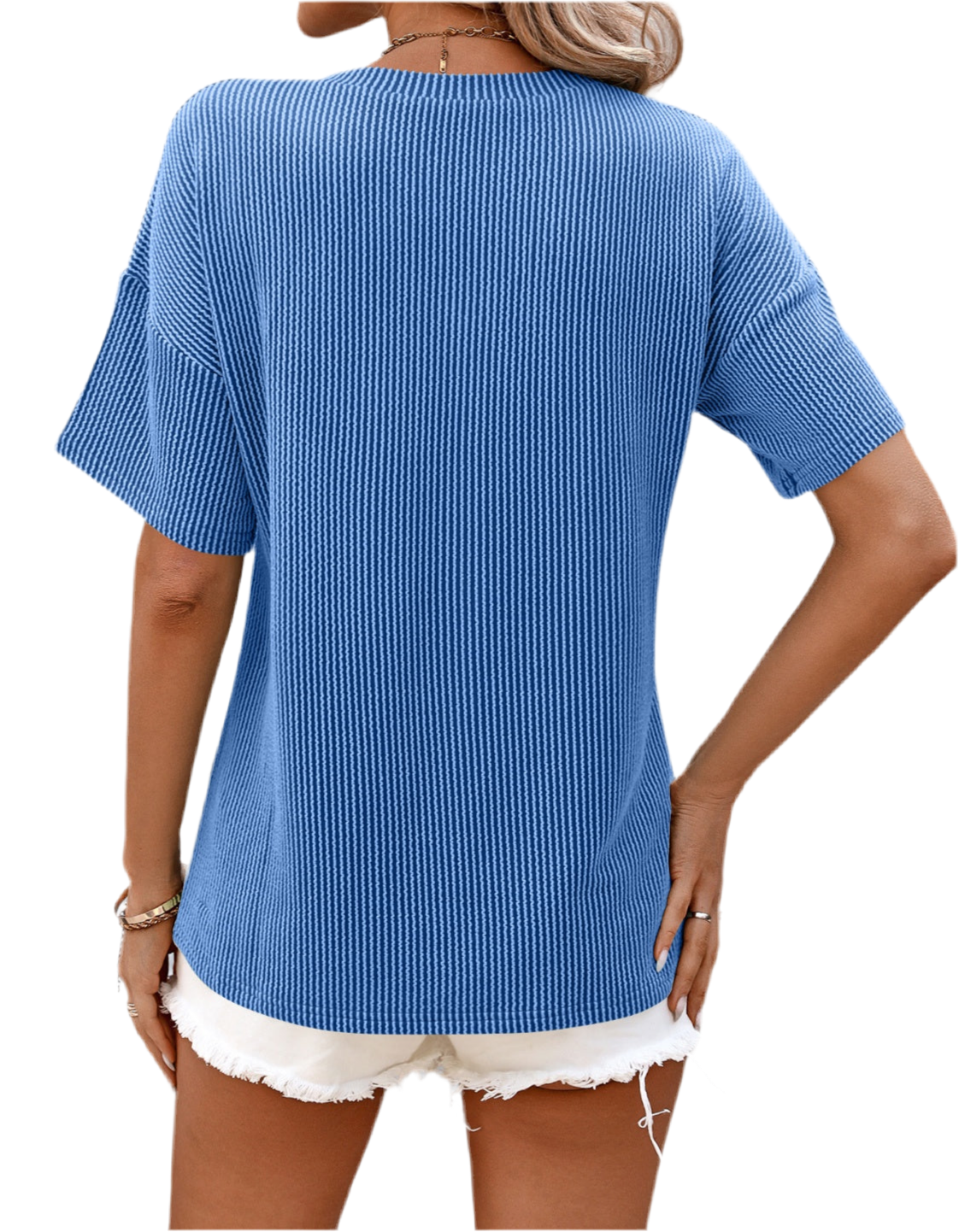 V-Neck Striped T-Shirt