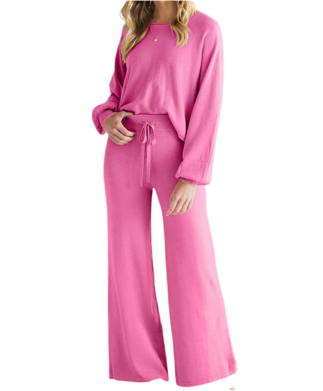 Long Sleeve Lounge Top and Pants Set