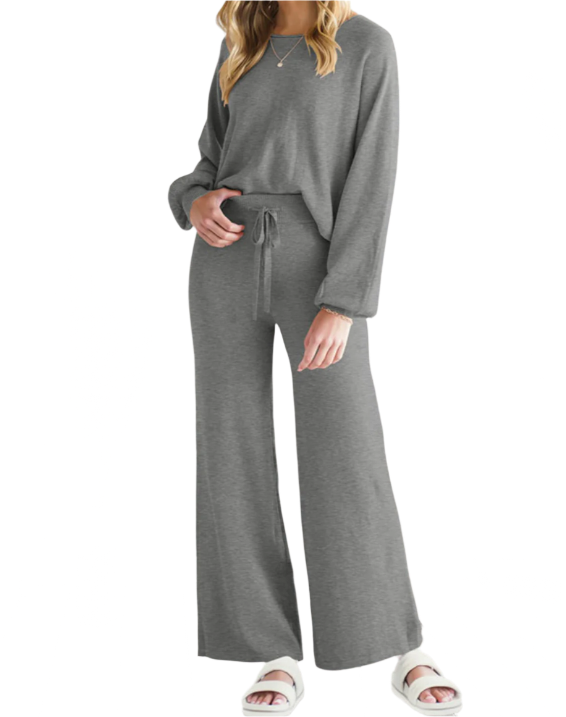 Long Sleeve Lounge Top and Pants Set