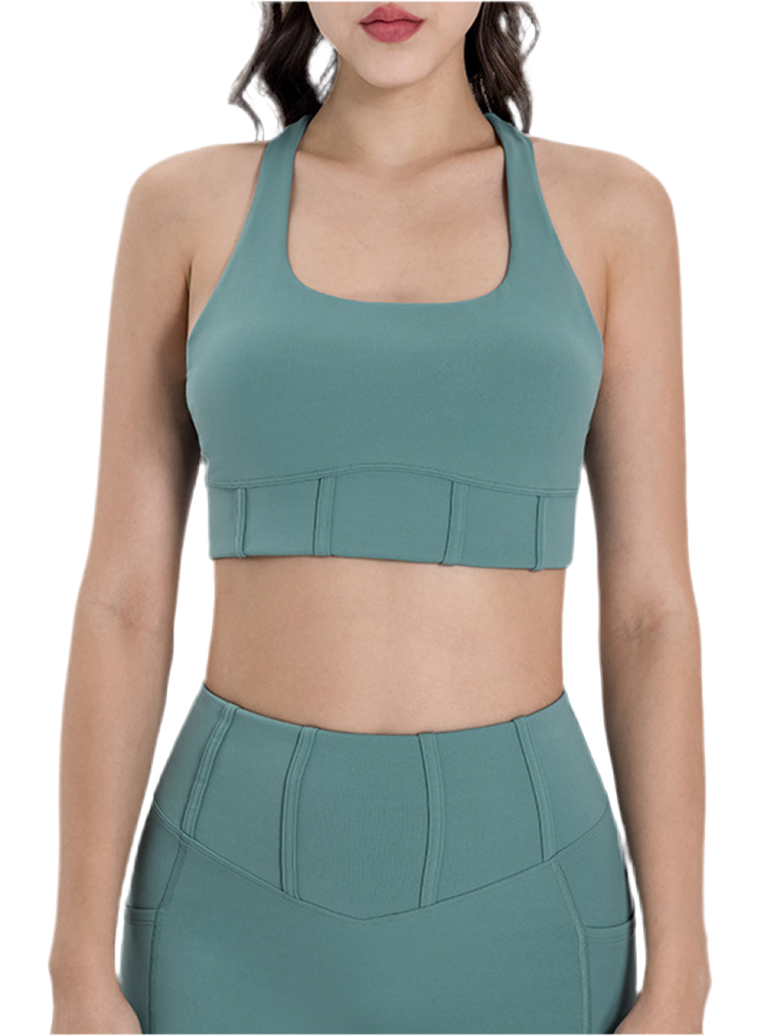 Square Neck Wide Strap Active Tank