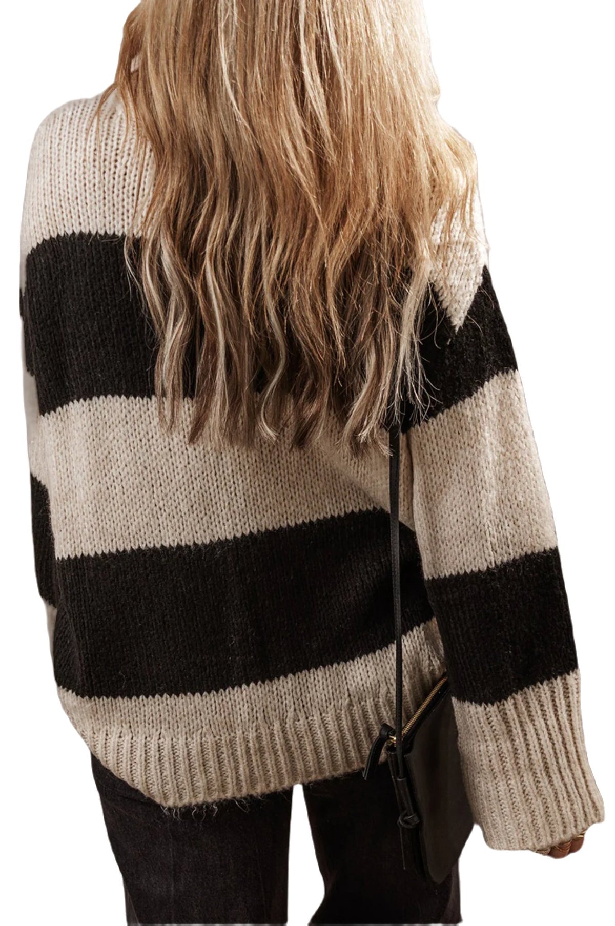 Wide Color Block Sweater