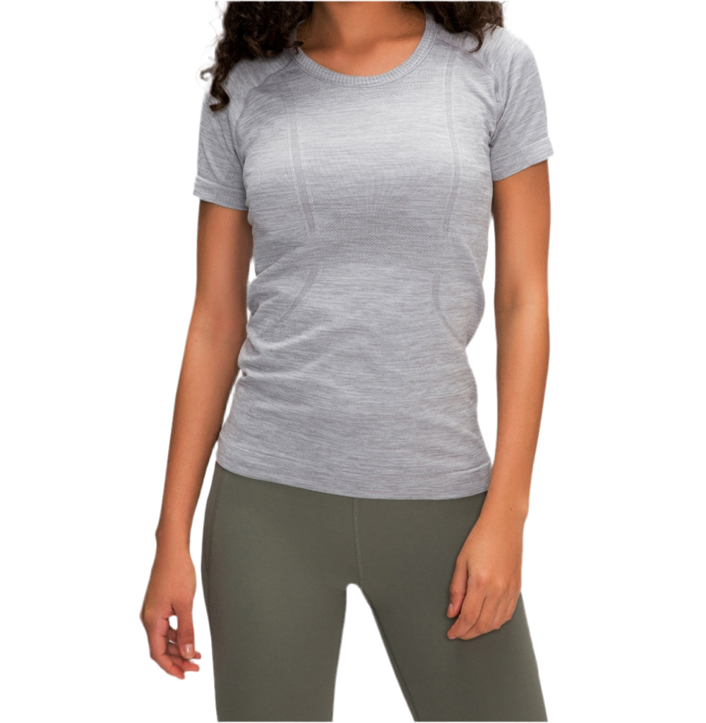 Round Neck Short Sleeve Active T-Shirt