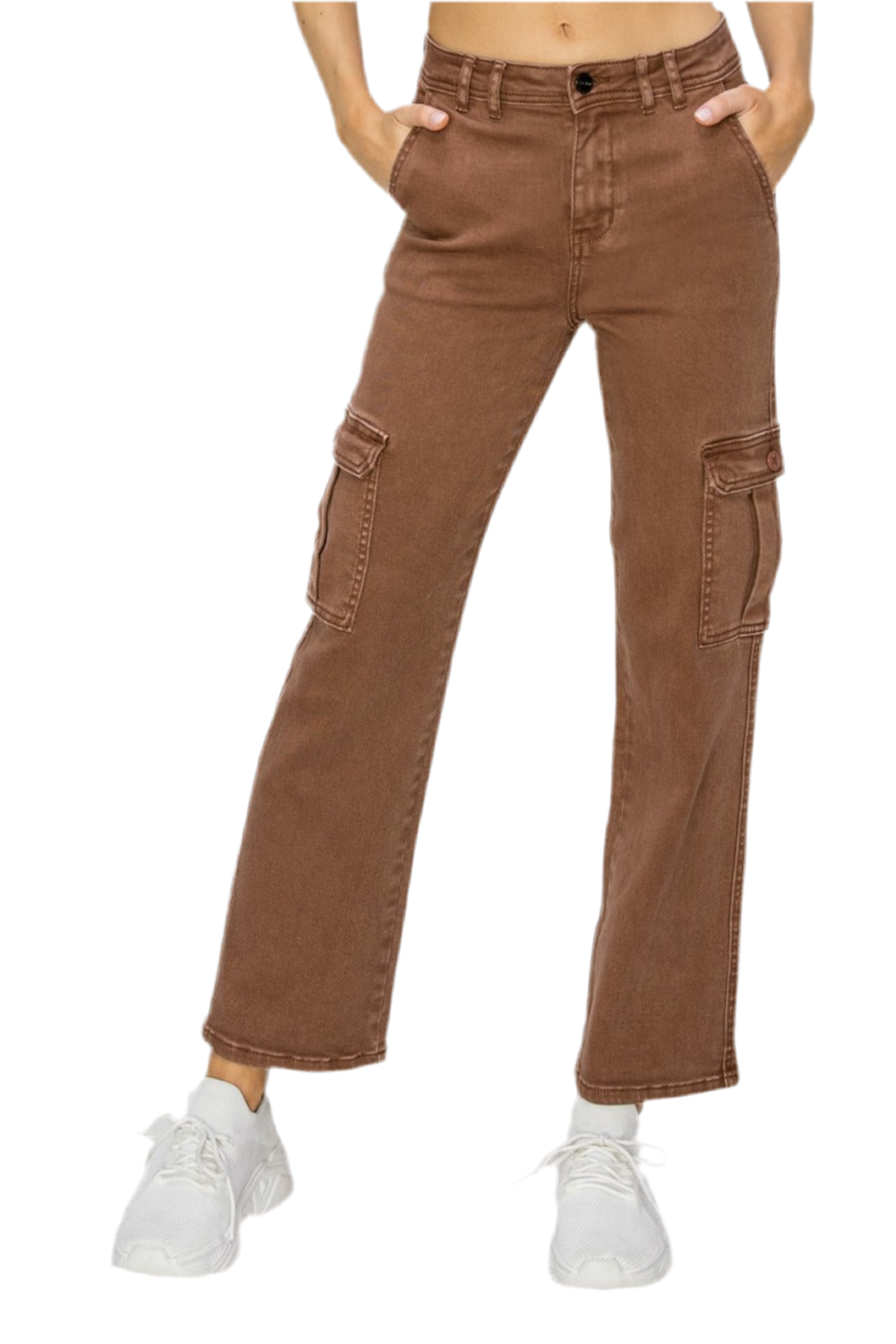 Risen High Rise Cargo Jeans