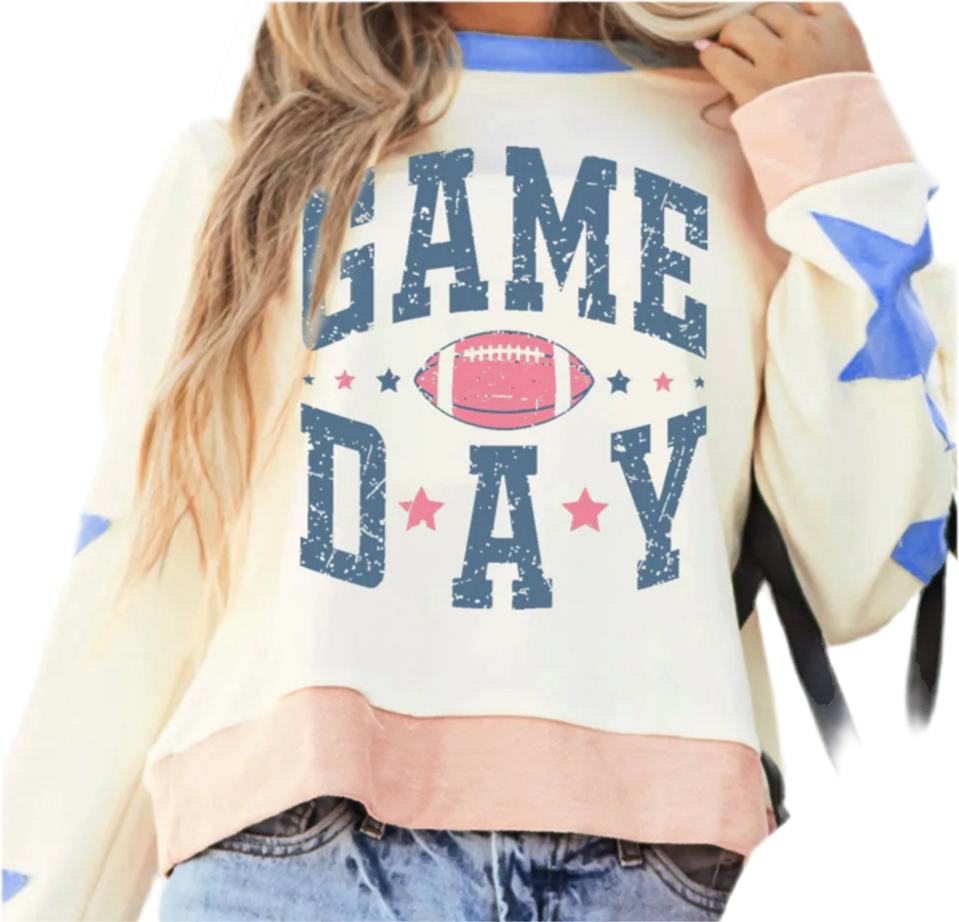 Game Day Star Patch Sweatshirt