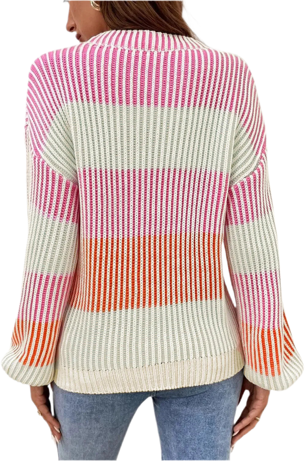 Striped Color Block Sweater