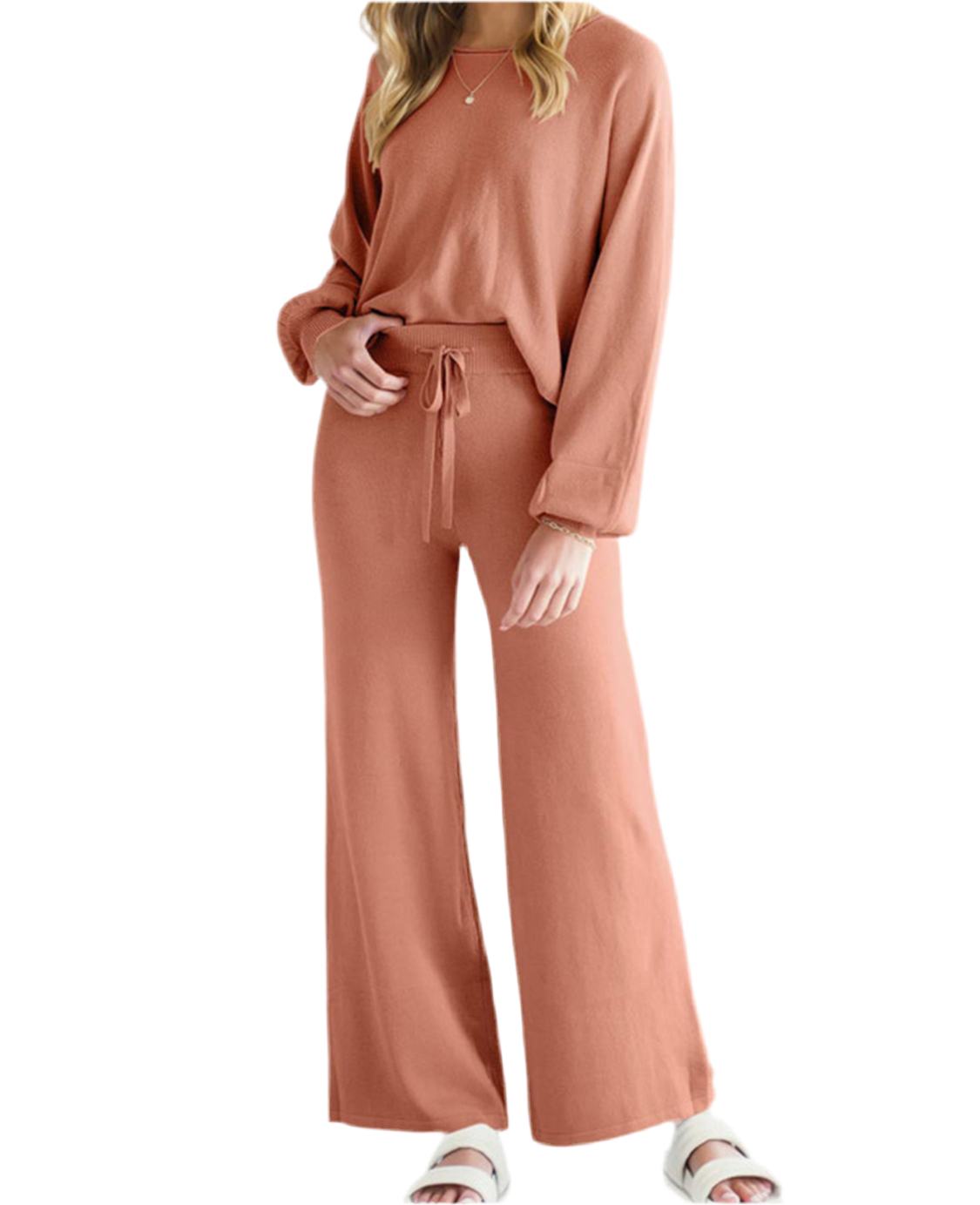 Long Sleeve Lounge Top and Pants Set