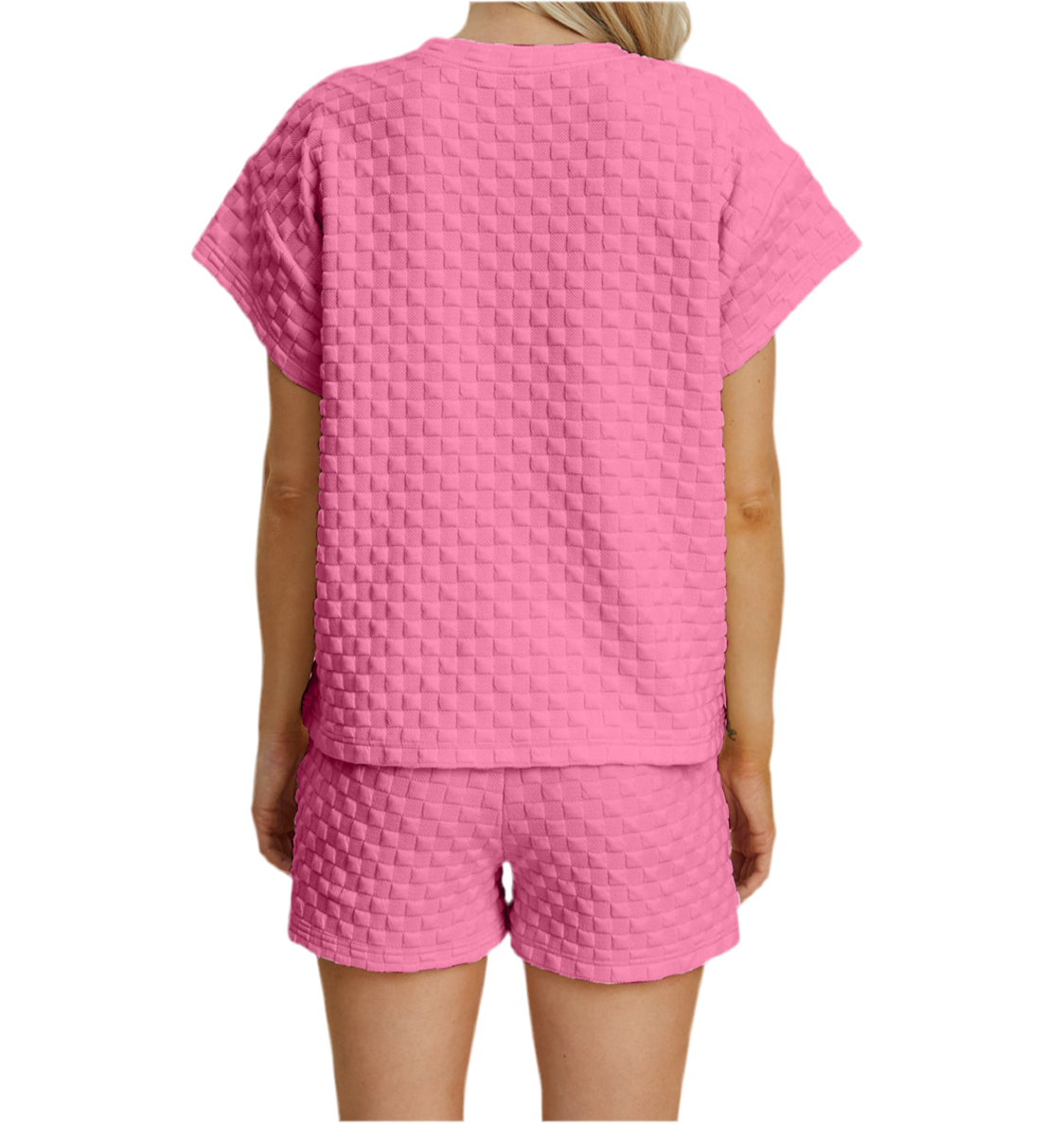 Texture T-Shirt and Shorts Set