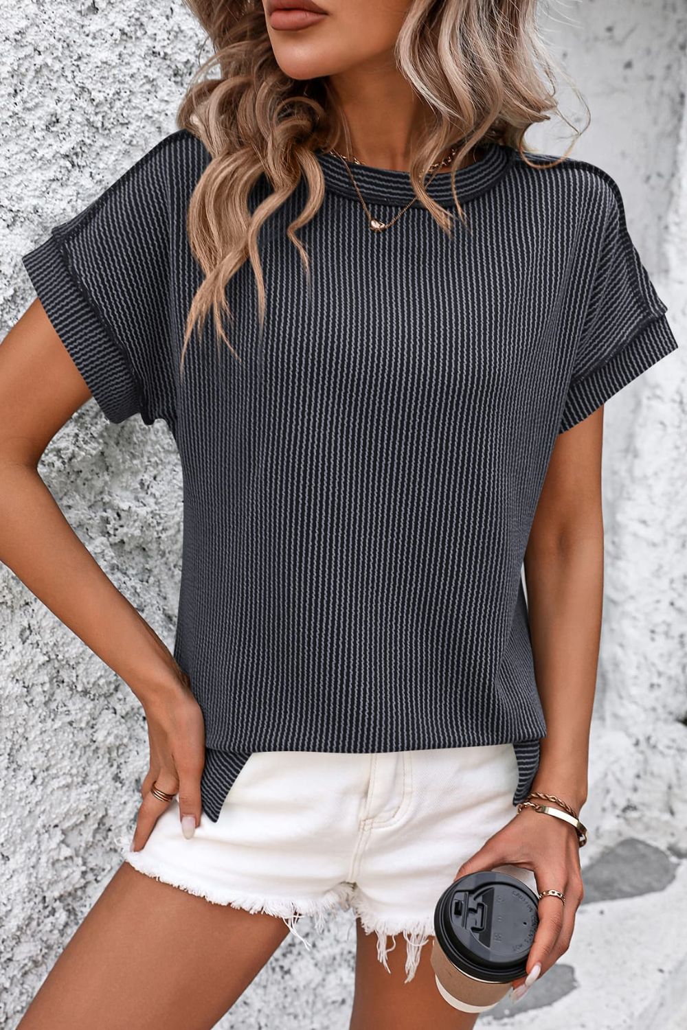 Striped Short Sleeve T-Shirt